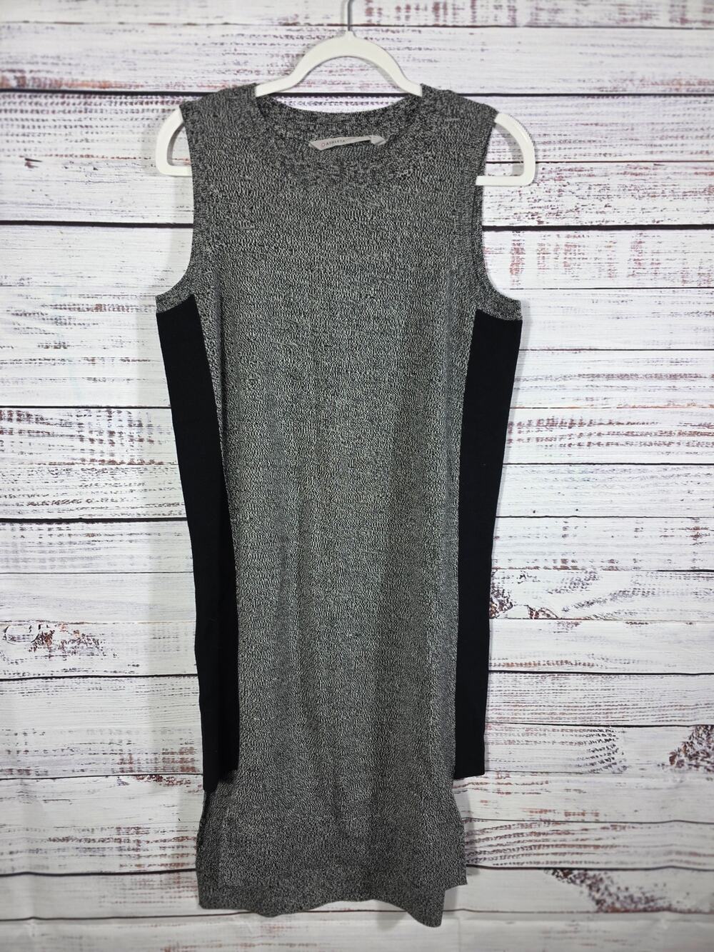 Athleta Merino Wool Sleeveless Sweater Dress Women's Medium Gray